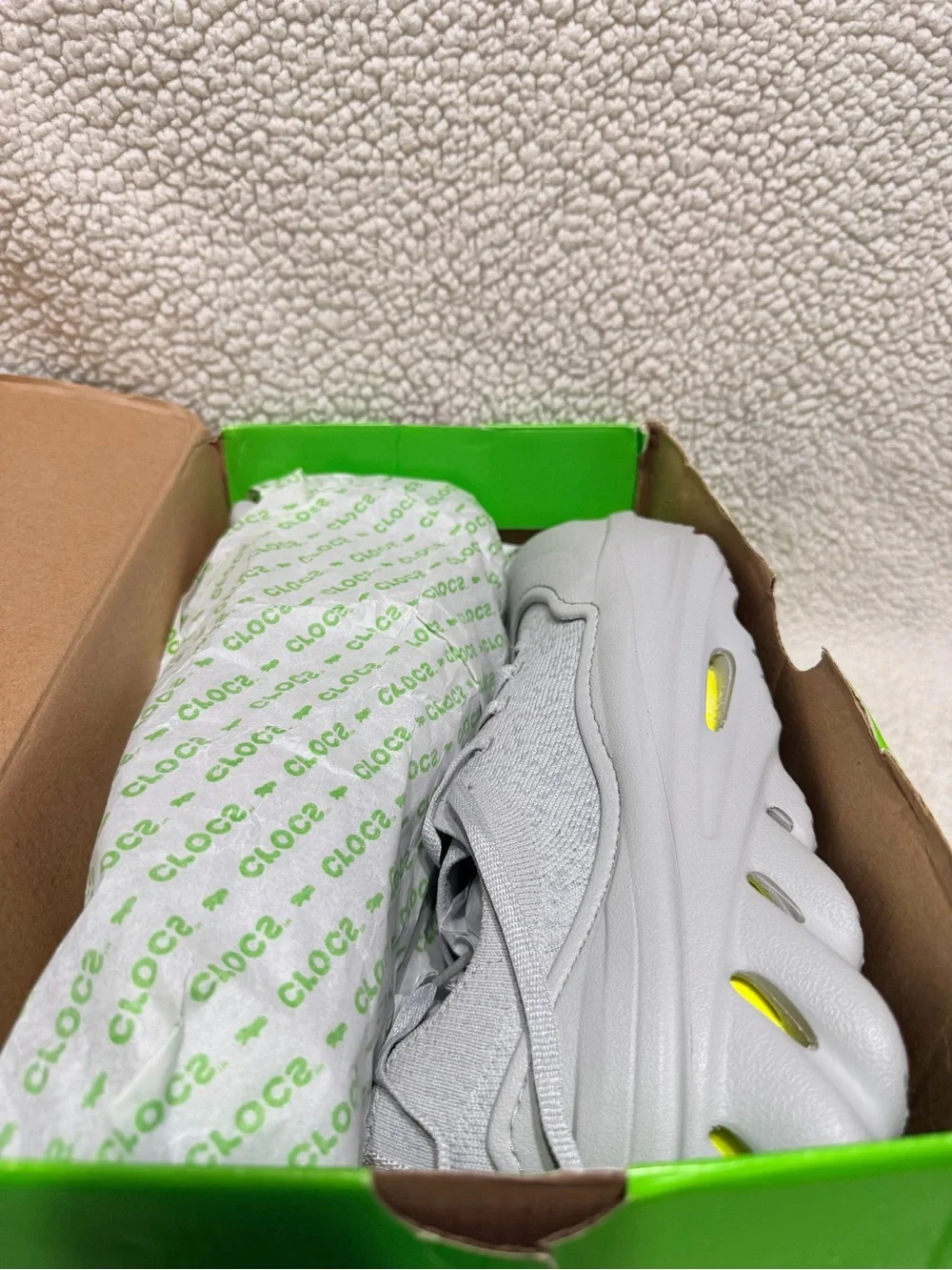 CROCS Echo Surge Sneakers - Light Gray Men’s Size 9 Women’s Size 11